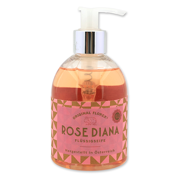 Flüssigseife 250ml im Spender, Rose Diana 