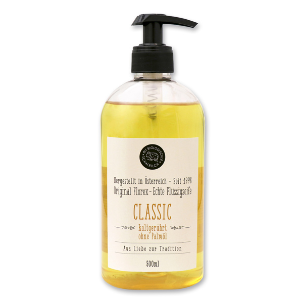 Real liquid plant oil soap with sheep milk 500ml, Classic 