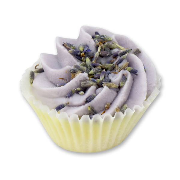 Bath butter cupcake with sheep milk 45g, Lavender/Lavender-Rosemary 
