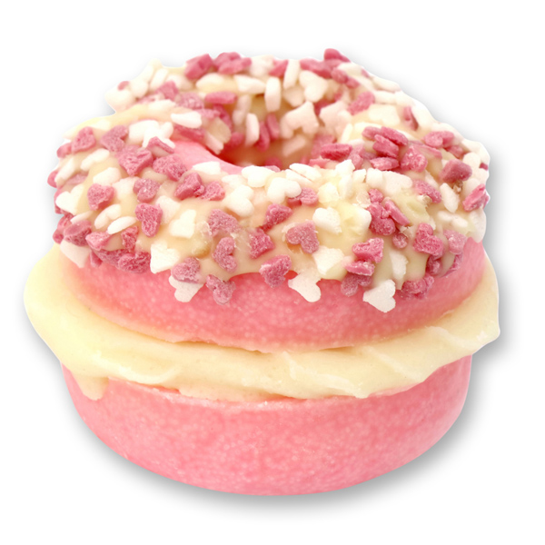 Bath butter donut with sheep milk 60g, Sugar Hearts/Jasmine 