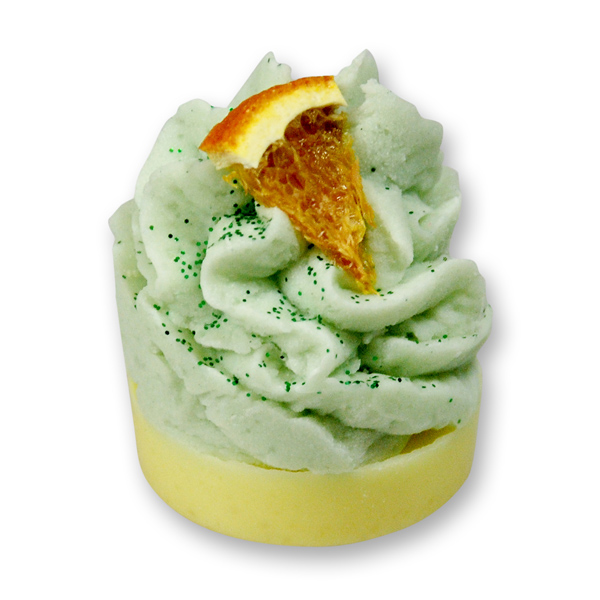 Bath butter twist with sheep milk 50g, Orange Slice/Lime-Green Tea 