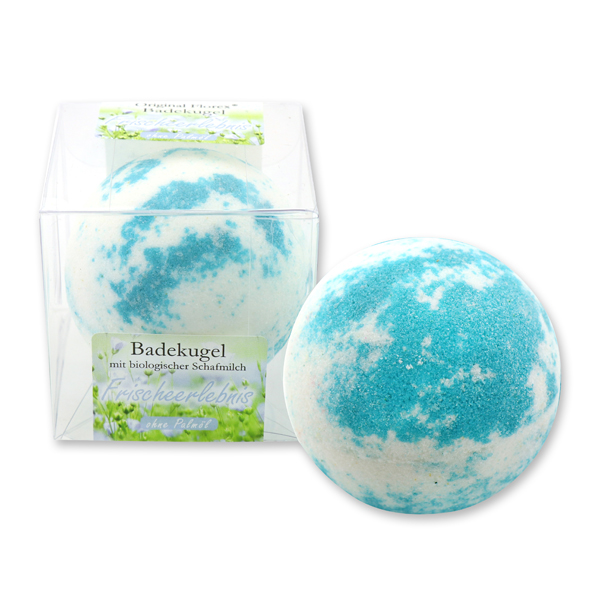 Bath ball with sheep milk 125g in a box, Discreet fresh 