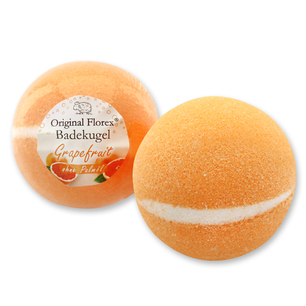 Bath ball with sheep milk 125g, Grapefruit 
