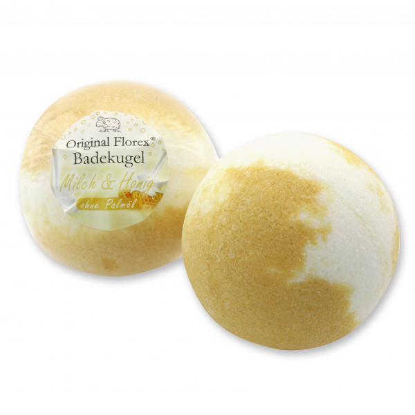 Bath ball with sheep milk 125g, Milk & honey 