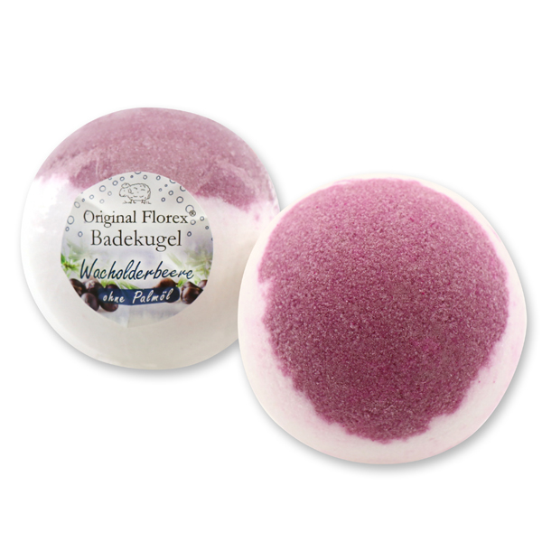 Bath ball with sheep milk 125g, Juniper berry 