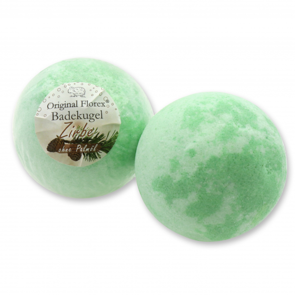 Bath ball with sheep milk 125g, Swiss pine 