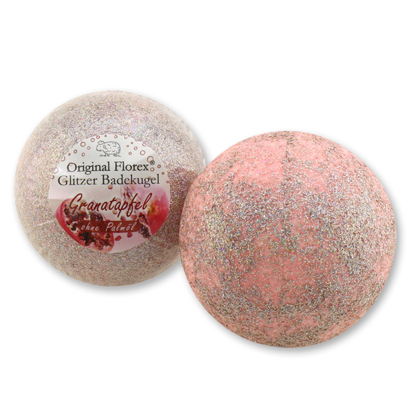 Bath ball with sheep milk 130g, Pomegranate 