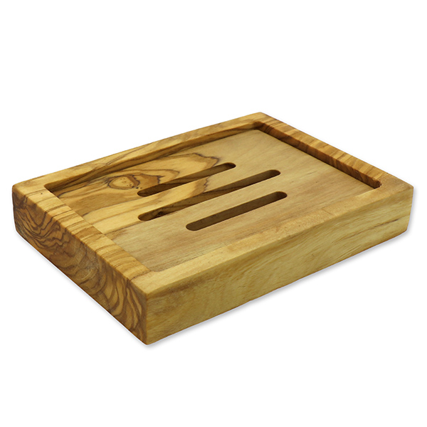 Rectangular soap dish made out of olivewood 12,2x8,7cm 