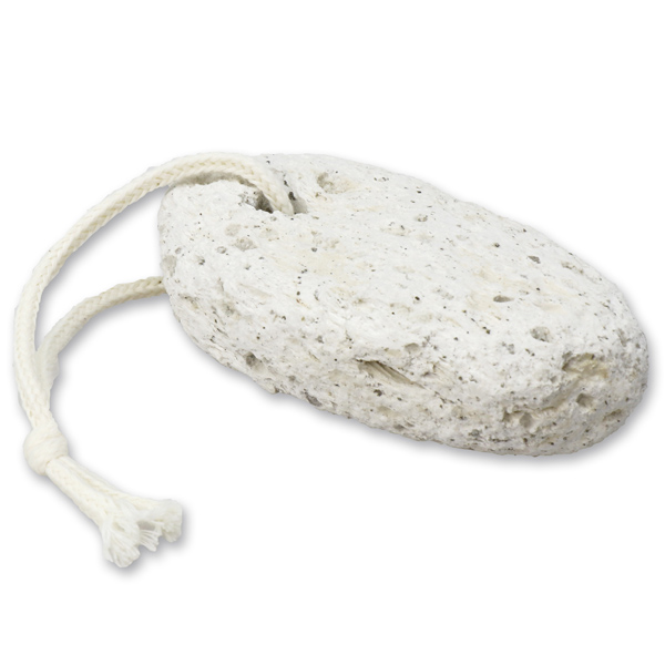 Natural pumice from volcano lava with a cord 