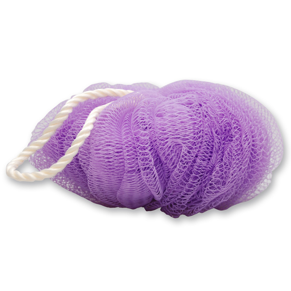 shower sponge, purple 