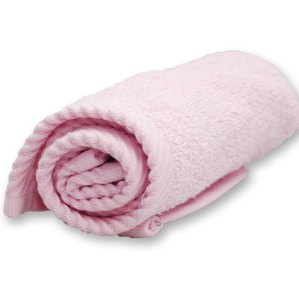 Face towel 30x30cm, light pink 