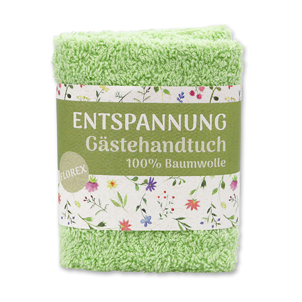 Waschtuch 30x30cm "Entspannung", grün 