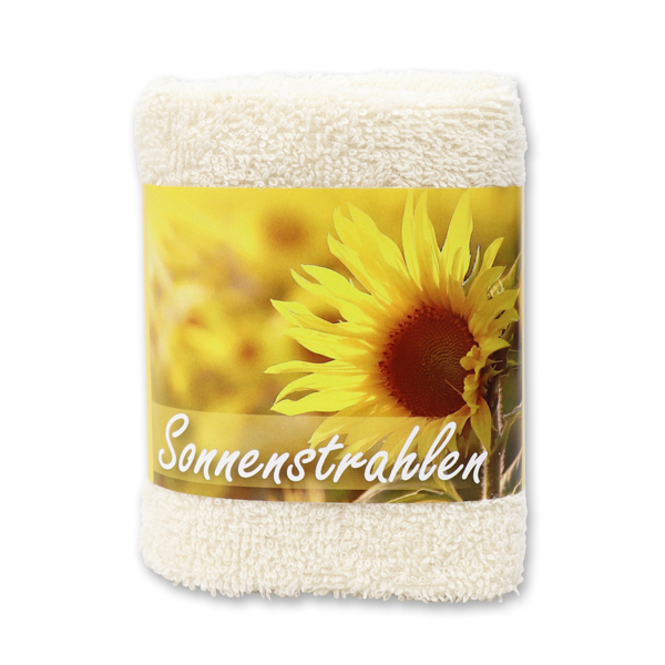 Hand towel 30x30cm "Sonnenstrahlen", creme 