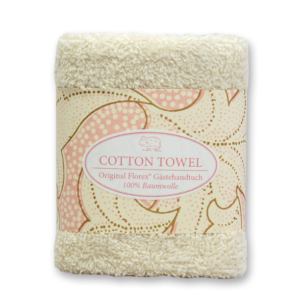 Hand towel 30x30cm "Pink Edition", creme 
