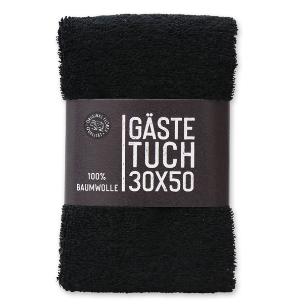 Guest towel 30x50cm "Black Edition", black 