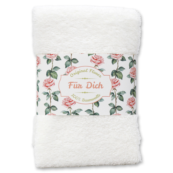 Guest towel 30x50cm "Für Dich", white 