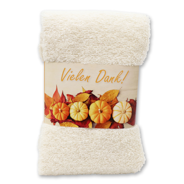 Guest towel 30x50cm "Vielen Dank", creme 
