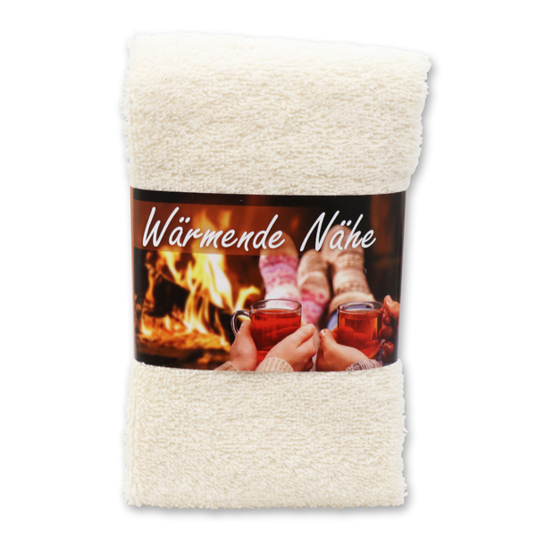 Guest towel 30x50cm "Wärmende Nähe", creme 