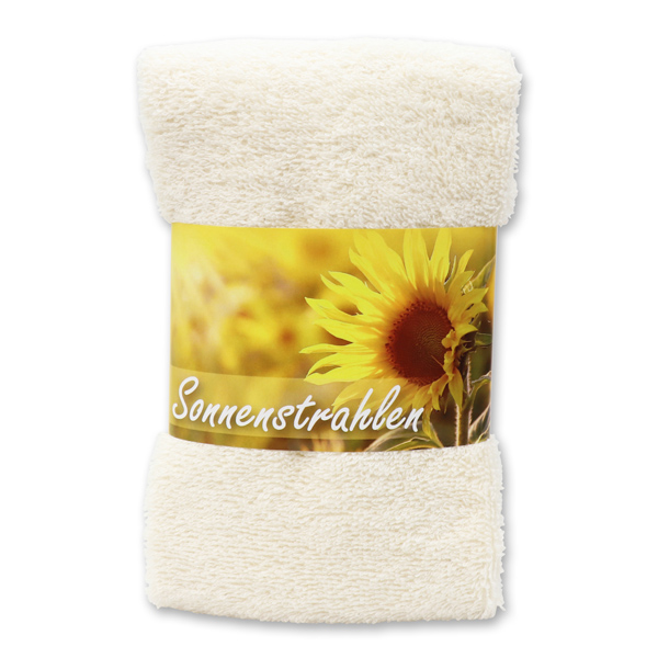 Guest towel 30x50cm "Sonnenstrahlen", creme 