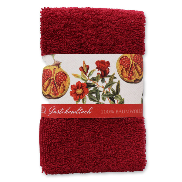 Guest towel 30x50cm "Pomegranate", bordeaux 