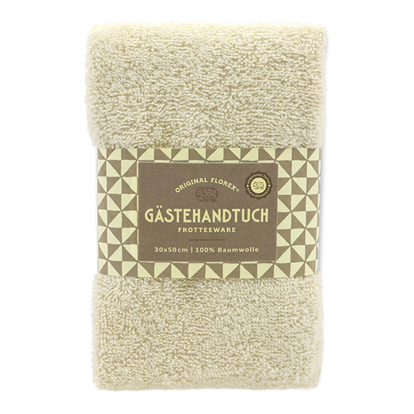 Gästehandtuch 30x50cm, creme 