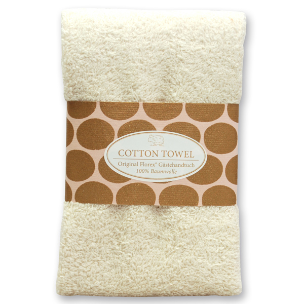 Guest towel 30x50cm "Rosé Gold Edition", creme 