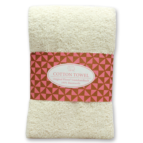 Guest towel 30x50cm "Pink Edition", creme 