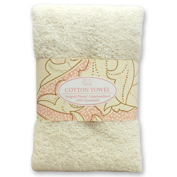 Guest towel 30x50cm "Pink Edition", creme 