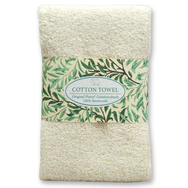 Guest towel 30x50cm "Light Green Edition", creme 