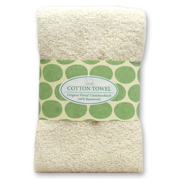 Guest towel 30x50cm "Light Green Edition", creme 
