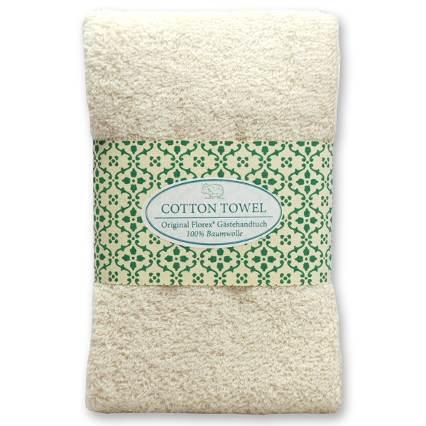 Guest towel 30x50cm "Light Green Edition", creme 