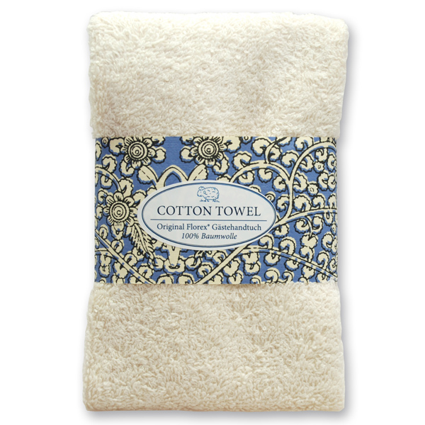 Guest towel 30x50cm "Blue Edition", creme 
