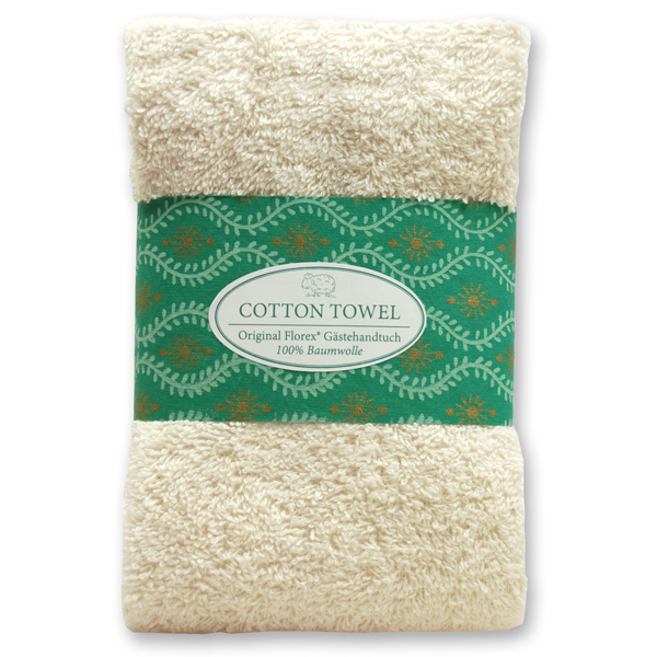 Guest towel 30x50cm "Green Edition", creme 