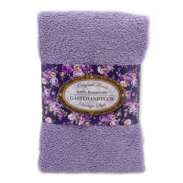 Towel 30x50cm "Vintage motif 173", lilac 