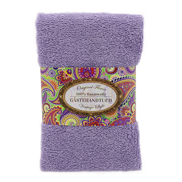 Towel 30x50cm "Vintage motif 35", lilac 