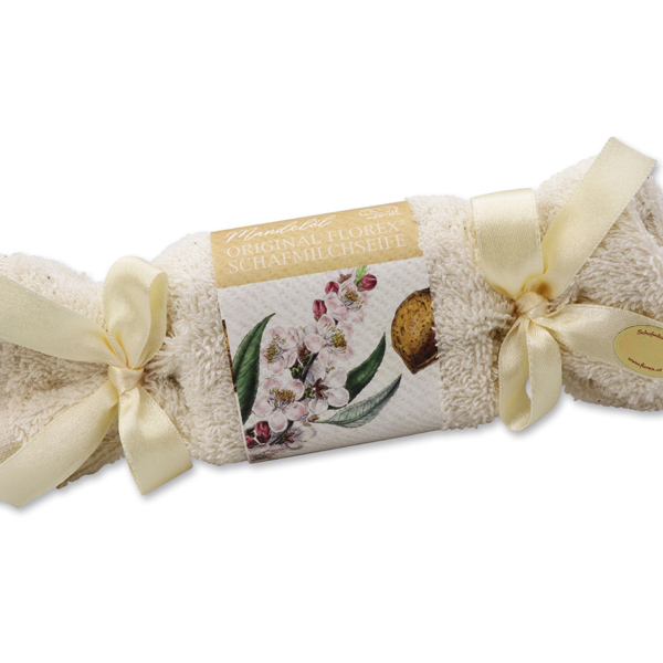 Sheep milk soap 100g in a washcloth, Almond oil 