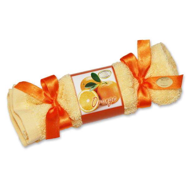 Sheep milk soap in a washing cloth 100g, Orange 