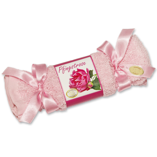 Sheep milk soap in a washing cloth 100g, Peony 