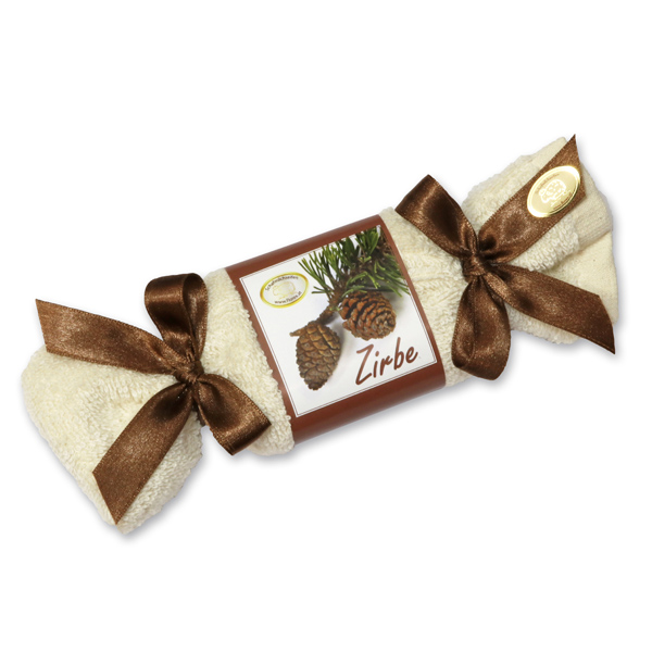 Schafmilchseifen Waschzuckerl mit Mascherl eckig 100g, Zirbe 