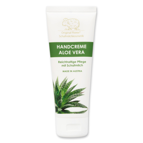 Hand cream with organic sheep milk 75ml, Aloe Vera 