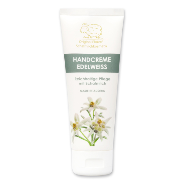 Hand cream with organic sheep milk 75ml, Edelweiss 