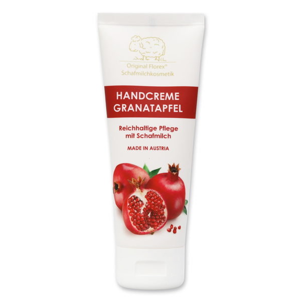 Hand cream with organic sheep milk 75ml, Pomegranate 