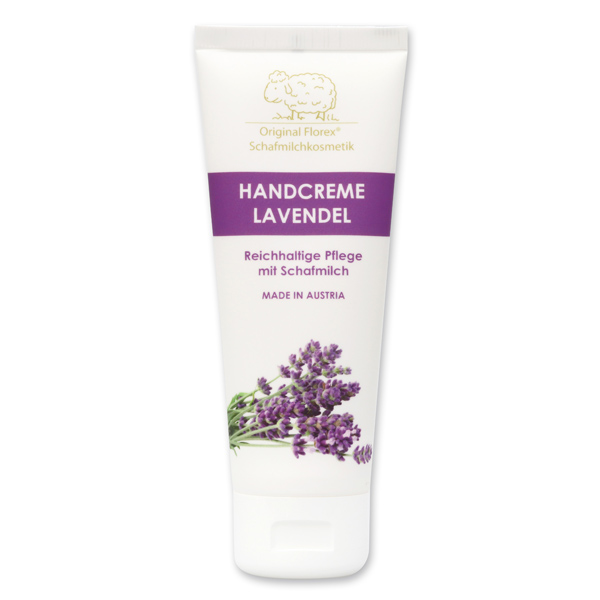 Handcreme mit biologischer Schafmilch 75ml, Lavendel 