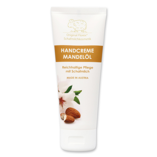 Handcreme mit biologischer Schafmilch 75ml, Mandelöl 