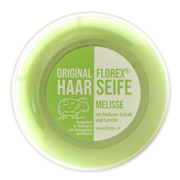 Hair soap with sheep milk in a box 100g, melissa 