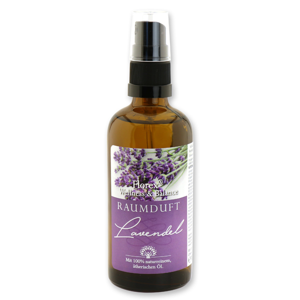 Room scent 100ml in a spray dispenser, with 100% essential oil, Lavender 