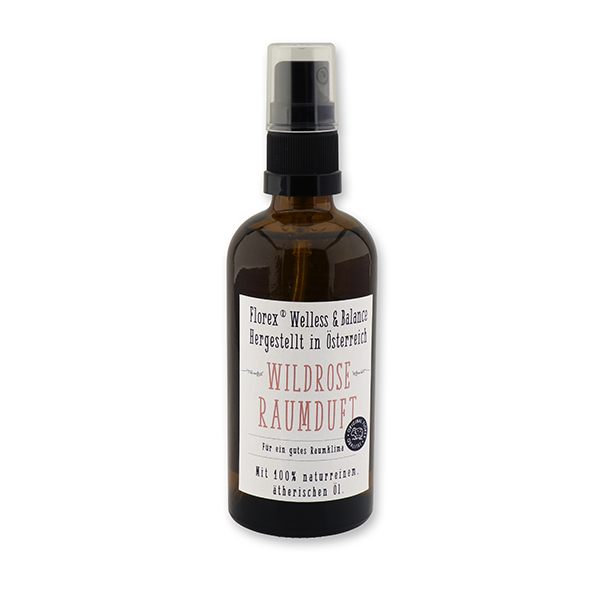 Room scent 100ml in a spray dispenser, with 100% essential oil "Love for tradition", Wild rose 