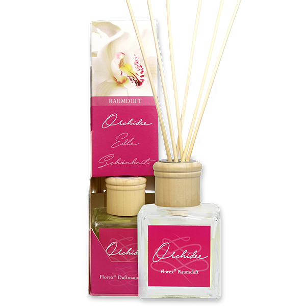 Room scent 100ml with sticks, Orchid 