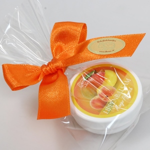 Lip balm 10ml in a cellophane, Mango Peach 