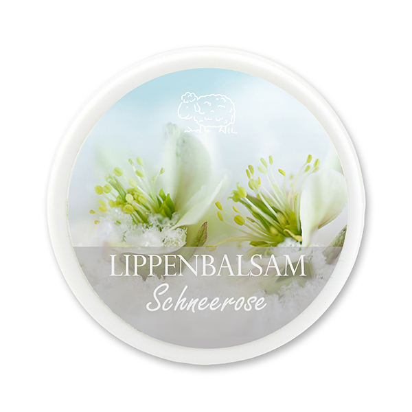 Lip balm 10ml, Christmas Rose White 